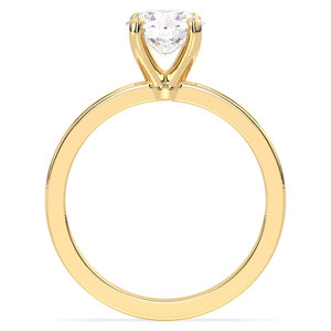 Bague solitaire REYES en moissanite taille brillant rond de 1,43 carat en argent sterling 925 certifiée GRA pour femme - Product Image 6