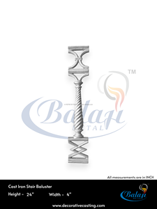 Durable <b>Cast</b> Iron Handrail with 5 Year Warranty Modern European Style Frameless Design for Balcony Railings UV Protected - Product Image 2
