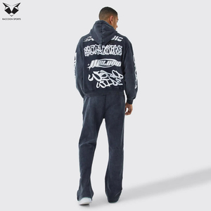 Survêtements pour hommes 2026 : Ensemble respirant et confortable avec pantalon et capuche, idéal pour le sport et le streetwear – Qualité supérieure, durable et flexible - Product Image 2