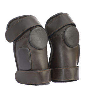 Genouillères de performance pour hommes, protections en cuir souple rembourrées pour l'équitation et les vêtements de type western pour écuries. - Product Image 5