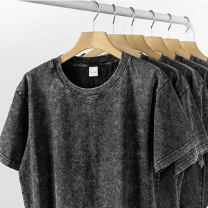 T-shirt décontracté pour homme, 100% coton, respirant, motif géométrique, manches courtes, qualité supérieure, tendance, vente en gros - Product Image 2