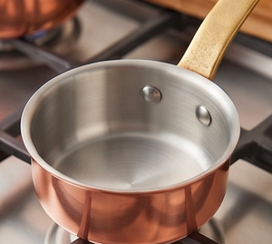 Hammered Copper Fry <b>Pan</b> With Strong <b>Handle</b> Durable Kitchen Utensil For Daily Home Use Cooking Use And Kitchenware - Product Image 2