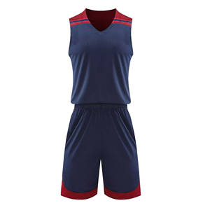 Ensembles d'uniformes de basketball imprimés par sublimation, couleurs personnalisables, respirants, séchage rapide, polyester, nom et logo d'équipe personnalisés - Product Image 2