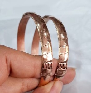100% <b>copper</b> Heeling Bangles - Product Image 4