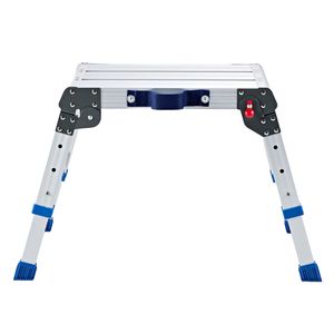 Escabeau pliant en aluminium, hauteur réglable de 12 à 16 pouces, capacité de 500 lb, plateforme de travail robuste antidérapante - Product Image 1