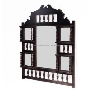 ห้องนั่งเล่นที่มีความซับซ้อนกระจกไม้กรอบรายละเอียดสวยงาม - Product Image 1