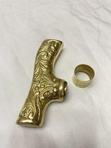 Brass T-Head Handle Polish Brass 5 Inch Luxury Simple for Walking <b>Cane</b> Decorative <b>Cane</b> Knob <b>Garden</b> Camping Agriculture Outdoor - Product Image 5