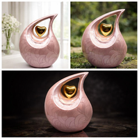 Guci Aluminium Premium Buatan Tangan dengan Fungsi Vas Lantai Desain Tradisional Kapasitas 1-2L untuk Menghormati Kenangan Tersayang