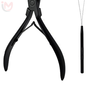 Pinzas para Extensiones de Cabello, Herramienta Profesional de Metal para Salón, para Instalación y Remoción de Extensiones con Cinta Adhesiva - Product Image 2