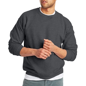 Sweat-shirt en molleton pour homme, 100 % coton, col rond, coupe classique, manches classiques, séchage rapide, avec logo frontal, poids du tissu 380 g - Product Image 6