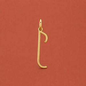 High Quality Cursive Script J Letter <b>Alphabet</b> Charms Initial Pendant Hip Hop Jewelry - Product Image 4