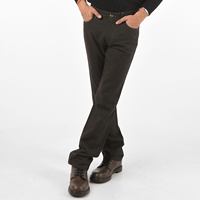 Pantalon en cuir droit pour homme de haute qualité, style streetwear, personnalisable, look élégant, durable, doux, respirant et confortable
