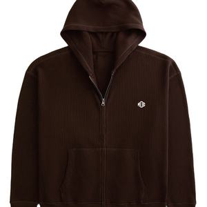 Sudaderas con Capucha Personalizadas al por Mayor, Unisex, con Cierre, Gruesas, Texturizadas, Fabricante de Ropa Urbana al por Mayor, OEM, EE. UU. - Product Image 5