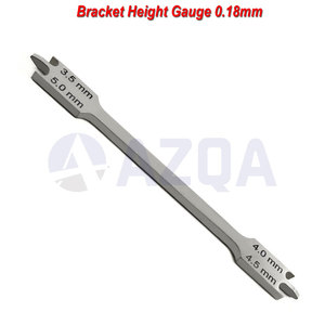 Jauge de hauteur de bracket en acier inoxydable 0,18 mm – Instrument de mesure orthodontique pour une pose précise des brackets - Product Image 4