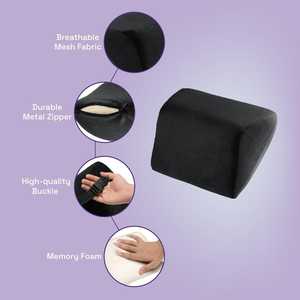 Ergonomic Memory Foam <b>Car</b> <b>Seat</b> Cushion Comfort Headrest <b>Support</b> with Neck Pain Relief Breathable Cover <b>for</b> Lumbar Pillows <b>Seats</b> - Product Image 5