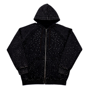 Pantalones Deportivos Unisex con Estampado de Estrellas Negras, Cintura Elástica, Corte Holgado Informal, con Bolsillo Trasero con Cremallera, de Poliéster, para Otoño - Product Image 2
