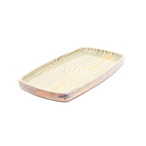 Wooden Serving <b>Tray</b> With Enamel Finish Suitable For Carrying Multiple Dishes Drinks And <b>Snacks</b> Easily - Product Image 1