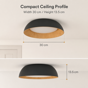 Plafonnier LED moderne avec télécommande, 3 températures de couleur, dimmable, en acrylique et fer, 36W, rond, pour chambre et salon, montage encastré - Product Image 4