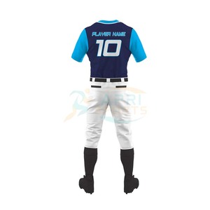 Custom Made Full Sublimation Flag Printing Baseball Softball Wear Uniforms 2 Piece Button <b>Down</b> Shirts & <b>Pants</b> Sets For Unisex - Product Image 3