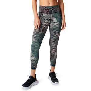 Custom Print Spandex Polyester Four-Way Stretch Women's Workout <b>Pants</b> High Waist Full Length <b>Yoga</b> Leggings <b>With</b> <b>Pockets</b> - Product Image 2