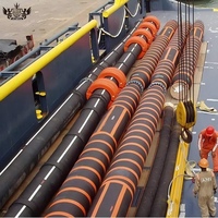 Tuyau de dragage flottant avec structure en cordon synthétique renforcé
