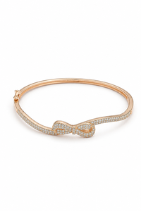 Brazalete de Moissanita en Plata de Ley 925 con Baño de Oro Rosa, con Regalo para Mujer KLSB20513 - Product Image 2