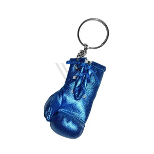 Porte-clés personnalisé en forme de mini-gant de boxe, cuir de haute qualité, acier inoxydable, design simple ours/lapin, léger et respirant - Product Image 4