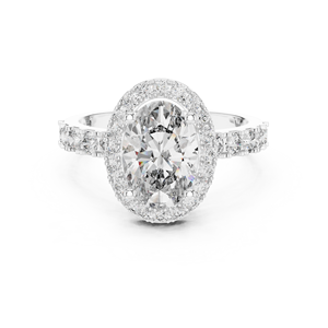 Factory Wholesale 925 Sterling Silver Moissanite <b>Diamond</b> <b>Ring</b> Custom Engagement Wedding Jewelry Manufacturer OEM Supplier - Product Image 1