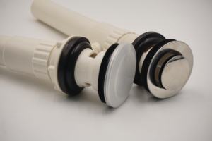 Rod Discharge Lavabo Draining Set Bathroom Strainer Chrome Plated Eco-Friendly Traditional Design PP Material OEM - Product Image 4