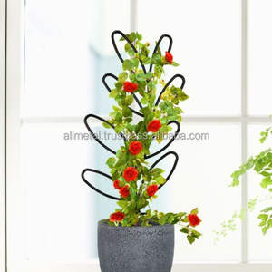 Mini treillis de jardin d'intérieur pour plantes grimpantes Treillis personnalisable en aluminium et métal pour plantes en pot - Product Image 4