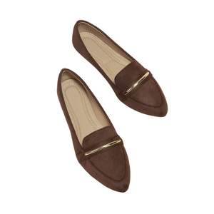 Zapatos de Mujer Estilo Americano, Mocasines de Cuero Premium con Punta Redonda, Fabricante, Exportación al por Mayor - Product Image 5