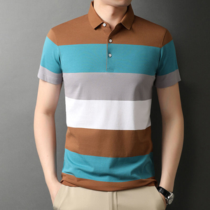 Polo a Rayas de Alta Calidad para Hombre – Impresión Personalizada, Soporte OEM, Marca Privada, Proveedor Mayorista - Product Image 2