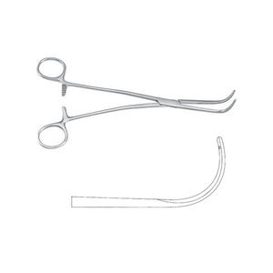 Pinza de Pedículo Renal GUYON ATRAUMATA de Acero Inoxidable, Reutilizable, No Estéril, de 24cm y 25cm, Personalizada, de Grip Surgical - Product Image 4