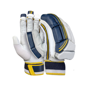 Gants de frappe de cricket en cuir Pittards professionnels personnalisés, légers, haute protection, rembourrage gris glacé, protège-mains de frappe. - Product Image 5