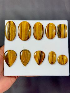 Pierre précieuse œil de tigre de qualité export, cabochon naturel pour la création de bijoux, la décoration intérieure et les objets de collection, disponible en grande quantité. - Product Image 3