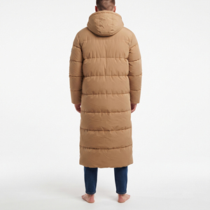 Veste d'hiver longue pour homme, design personnalisé, rembourrée, à capuche, épaisse, isolante, chaude, résistante au vent, décontractée, pour l'extérieur - Product Image 2