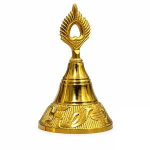 Campana de Mano de Latón Vintage con Pentagrama, Campana Pagana para Altar, Campana Ritual, Campana de Llamada para Culto Wicca, Venta al por Mayor - Product Image 5