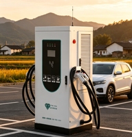 Chargeur EV DC CCS double pistolet 80 kW OCPP IP54