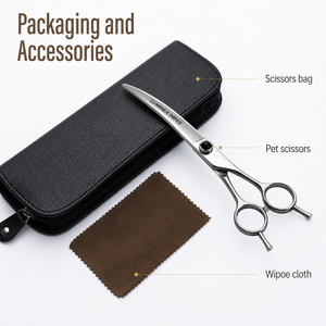 Ciseaux professionnels pour toilettage des animaux, pour couper les poils des animaux, ciseaux de toilettage pour une coupe lisse et facile, professionnels - Product Image 5