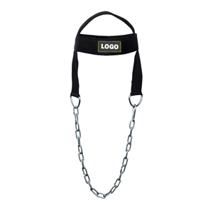 Premium Quality <b>Adjustable</b> Heavy-Duty Polyester/Neoprene/Cotton Weightlifting Head Harness Custom <b>Size</b> Gym Neck Exercise - Product Image 2