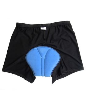 Men's <b>Padded</b> <b>Cycling</b> <b>Shorts</b> Black Blue Gel <b>Pad</b> Elastic Waist Fitted Sportwear Letter Pattern Front Logo 100% Polyester Quick Dry - Product Image 4
