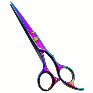 กรรไกรตัดผมมืออาชีพเรนโบว์โลหะนำกลับมาใช้ใหม่ได้สำหรับการดูแลเส้นผม - Product Image 2