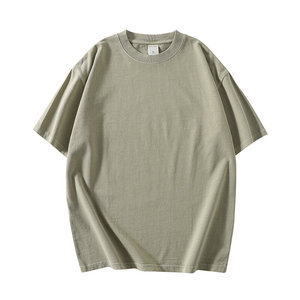 Camiseta Casual de 280GSM para Hombre, Estilo Lavado, Corte Holgado, Manga Corta, Transpirable, 100% Algodón, Personalizable - Product Image 6