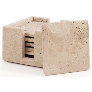 Aqdus Saleem <b>Ceramic</b> Home Planter & <b>Coaster</b> Set-Mid Century Modern Rectangle Design Wholesale Dcor Supplier India - Product Image 6