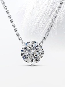Elegante Collar con Colgante de Diamante Cultivado en Laboratorio, Diseño Minimalista en Oro de 14k, Regalo de Joyería para Mujer, Ideal para Aniversario o Boda - Product Image 2