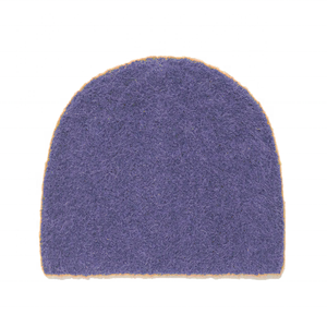 Gorro de Punto Acrílico Morado, Gorro de Invierno Tejido a Mano, Gorro Unisex para Adultos - Product Image 3