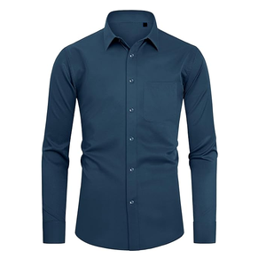 Chemise blanche pour homme à manches longues, coupe slim, couleur unie, chemise de costume professionnelle pour homme, fabriquée au Vietnam - Product Image 5