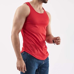 Men's <b>Red</b> Solid Color Knitted O-Neck <b>Tank</b> <b>Top</b> Casual Wear Fitness Summer Wear High Quality Cotton Men's <b>Tank</b> <b>Tops</b> For Sale 2026 - Product Image 3