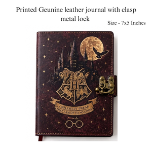 Wizard Themed Genuine Leather Gift Set Handmade Journal Bookmark Pencil <b>Case</b> Wallet Keychain Fantasy Gift Set - Product Image 2