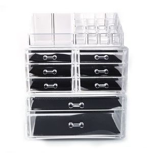 กล่องเก็บเครื่องสำอางใส YF พร้อมลิ้นชักเล็ก 6 ช่อง และลิ้นชักใหญ่ 2 ช่อง - Product Image 1